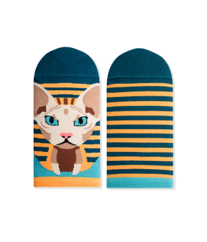 Arty Socks къси чорапи с Котка Сфинкс