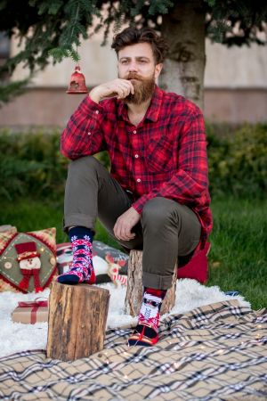 Arty Socks Коледни чорапи с Дядо Коледа