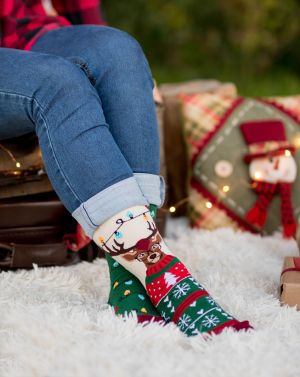 Arty Socks Коледни чорапи с Елен