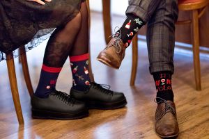 Arty Socks чорапи Винарна - Черен