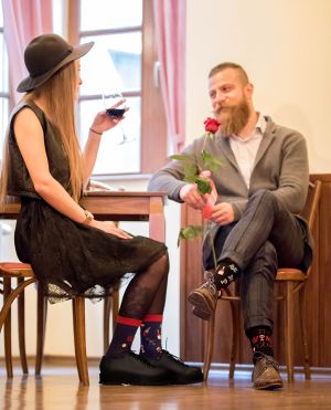Arty Socks чорапи Винарна - Черен