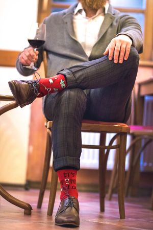 Arty Socks чорапи Винарна - Бордо