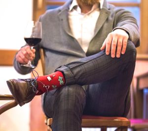 Arty Socks чорапи Винарна - Бордо