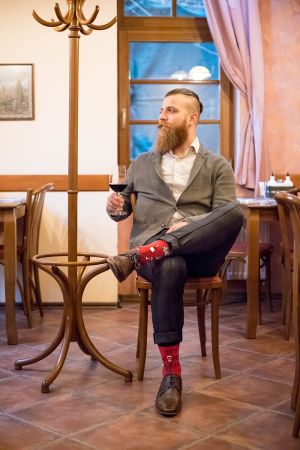 Arty Socks чорапи Винарна - Бордо