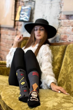 Arty Socks чорапи с Маймуна Бизнесмен - Антрацит