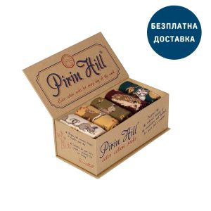 Луксозна кутия с 5 чифта Памучни чорапи Есенни Истории