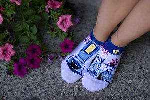 Arty Socks къси чорапи Гръцки Вечери - Бял