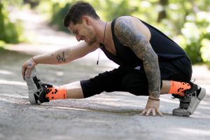 Спортни Компресивни чорапи - Флуо Оранжев