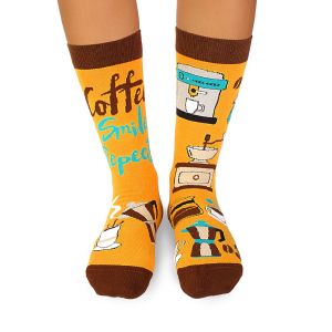Arty Socks чорапи с Кафе - Жълт