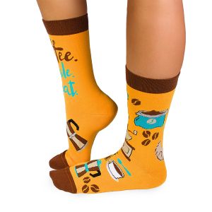 Arty Socks чорапи с Кафе - Жълт