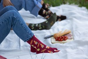 Памучни чорапи - Бира Бордо – дамски