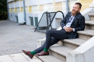 Чорапи без Ластик - Тъмнозелен – мъжки