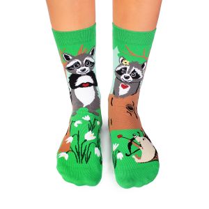 Arty Socks чорапи Влюбени Еноти - Зелен