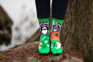 Arty Socks чорапи Влюбени Еноти - Зелен