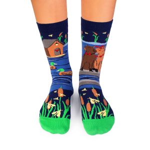 Arty Socks чорапи Влюбени Капибари - Тъмносин