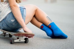 Памучни чорапи Active Day Усмихнат и Тъжен – дамски