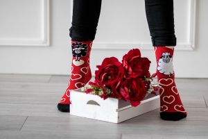 Arty Socks чорапи Влюбена Овца - Червен