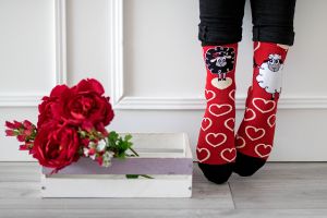 Arty Socks чорапи Влюбена Овца - Червен