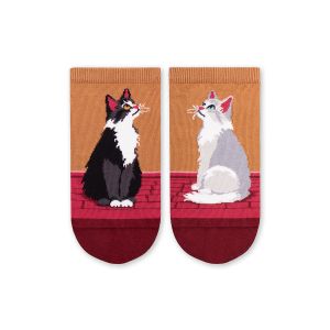 Arty Socks къси чорапи Градски Котки
