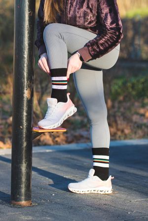 Термочорапи Active Lifestyle с Рингели - Черен