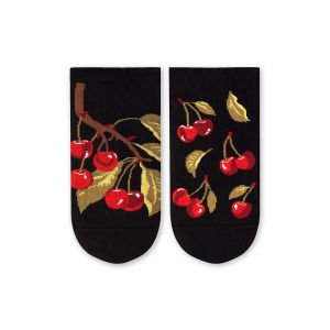 Arty Socks къси чорапи с Череши - Черен