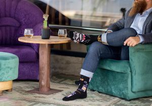 Arty Socks чорапи с Дон Маймуне - Черен