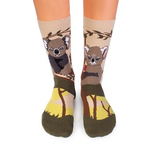 Arty Socks чорапи Влюбени Коали - Каки