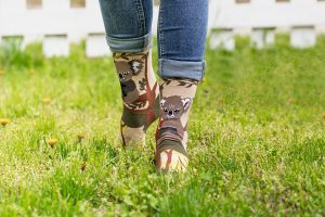 Arty Socks чорапи Влюбени Коали - Каки