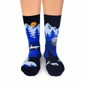 Arty Socks чорапи с Планини - Син