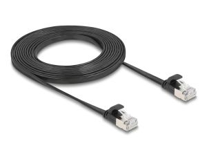 Пач кабел DeLock Cat6a U/FTP 3м черен (81166)