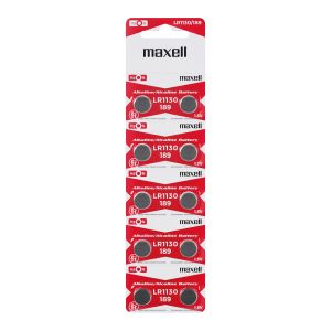 Бутонна алкална батерия MAXELL LR-1130 AG10 1.55V 10 бр./pack  цена за 1 бр.