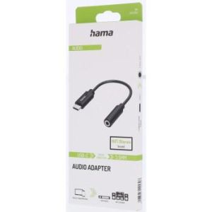 USB-C кабел Hama Essential Line USB-C към Jack 3.5mm 0.2 м (205282)