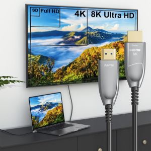 HDMI кабел Hama Essential Line HDMI 2.1 20 м 8K (202037)