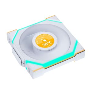 Lian Li UNI FAN SL Wireless LCD ARGB PWM Fan - 120 mm White