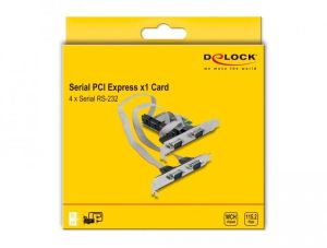 Delock PCI Express Card to 4 x Serial RS-232