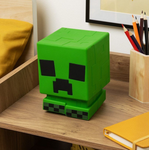 Лампа Paladone: Minecraft - Creeper SquishyGlo Silicone Light Rechargeable, PP14710MCF