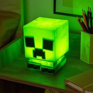 Лампа Paladone: Minecraft - Creeper SquishyGlo Silicone Light Rechargeable, PP14710MCF