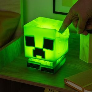 Лампа Paladone: Minecraft - Creeper SquishyGlo Silicone Light Rechargeable, PP14710MCF