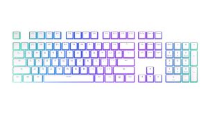 Капачки за механична клавиатура ENDORFY - 104 бр PBT, US Layout, Onyx White
