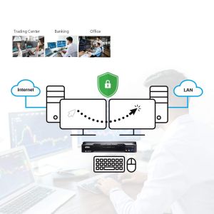 KVM превключвател, ATEN CM1942, 2-портов, USB, HDMI, DisplayPort, Mini-Matrix Boundless
