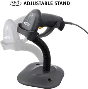 Symbol LS2208 Barcode Scanner With Cable and Stand