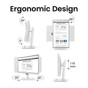 Монитор BenQ GW3290QT, IPS, 31.5 inch, Wide, QHD, DP, HDMI, USB, Бял