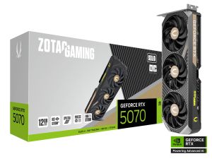Graphic card ZOTAC GAMING RTX 5070 Solid OC 12GB GDDR7