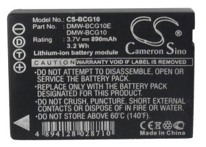 Батерия за фотоапарат Panasonic 3.7V 890mAh DMW-BCG10 Cameron Sino