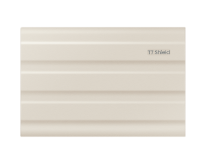External SSD Samsung T7 Shield, 1TB USB-C, Moonrock Beige