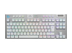 Безжична геймърска механична клавиатура Logitech G915X White Lightspeed TKL - GL Tactile Switch