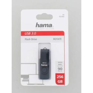 USB памет HAMA Rotate, 256GB,USB 3.0  90 MB/s, Петролно синьо