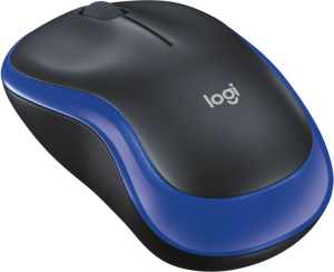 Wireless optical mouse LOGITECH M185, Blue, USB