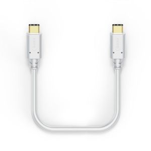 Кабел за зареждане, USB-C - USB-C,1.5м, позл.конектори