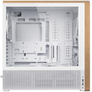 Кутия Lian-Li LANCOOL 217 Mid-Tower, Tempered Glass, Wood-White